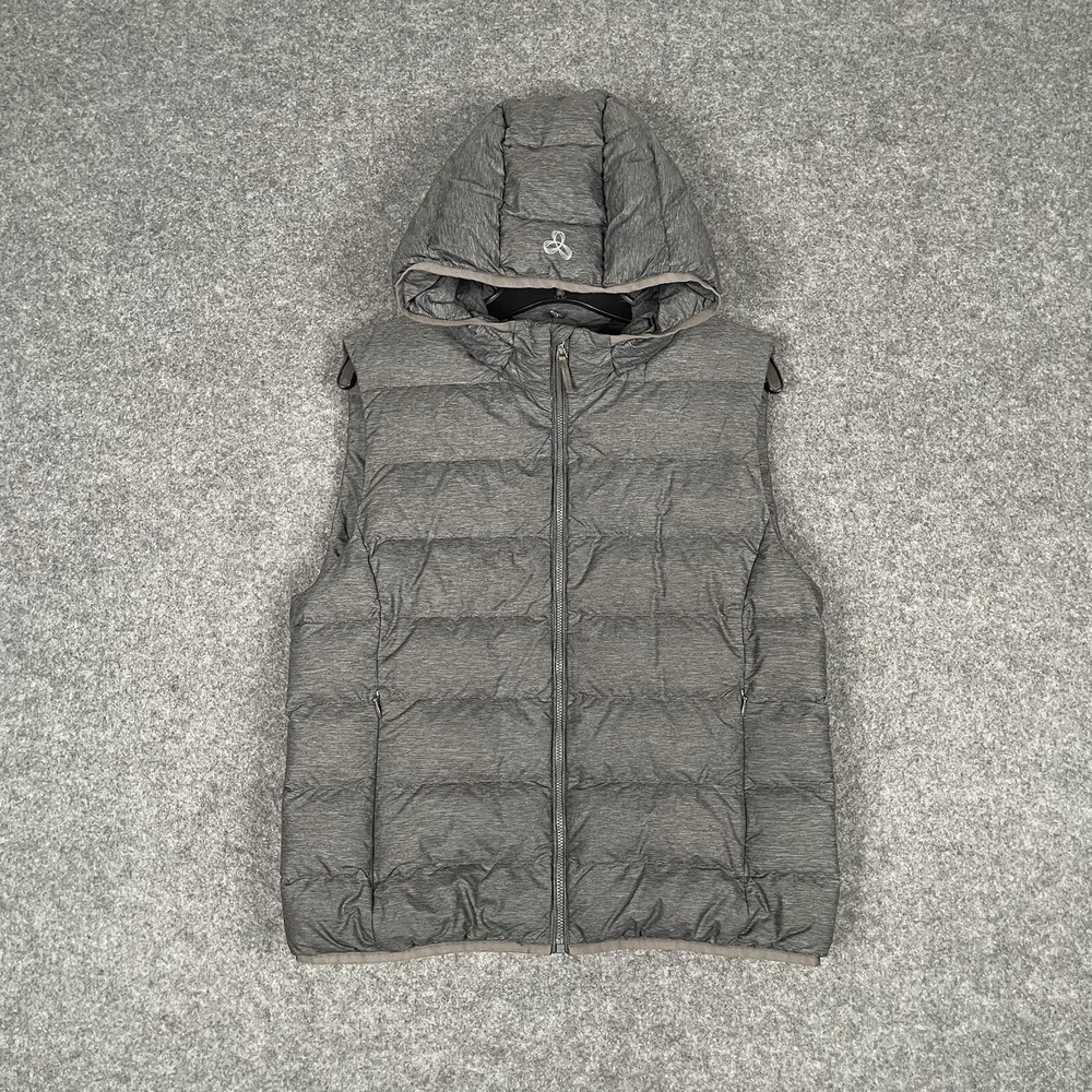 TNA Aritizia The Little Puff Jacket Womens Size M Gray Packable Full Zip Goose
